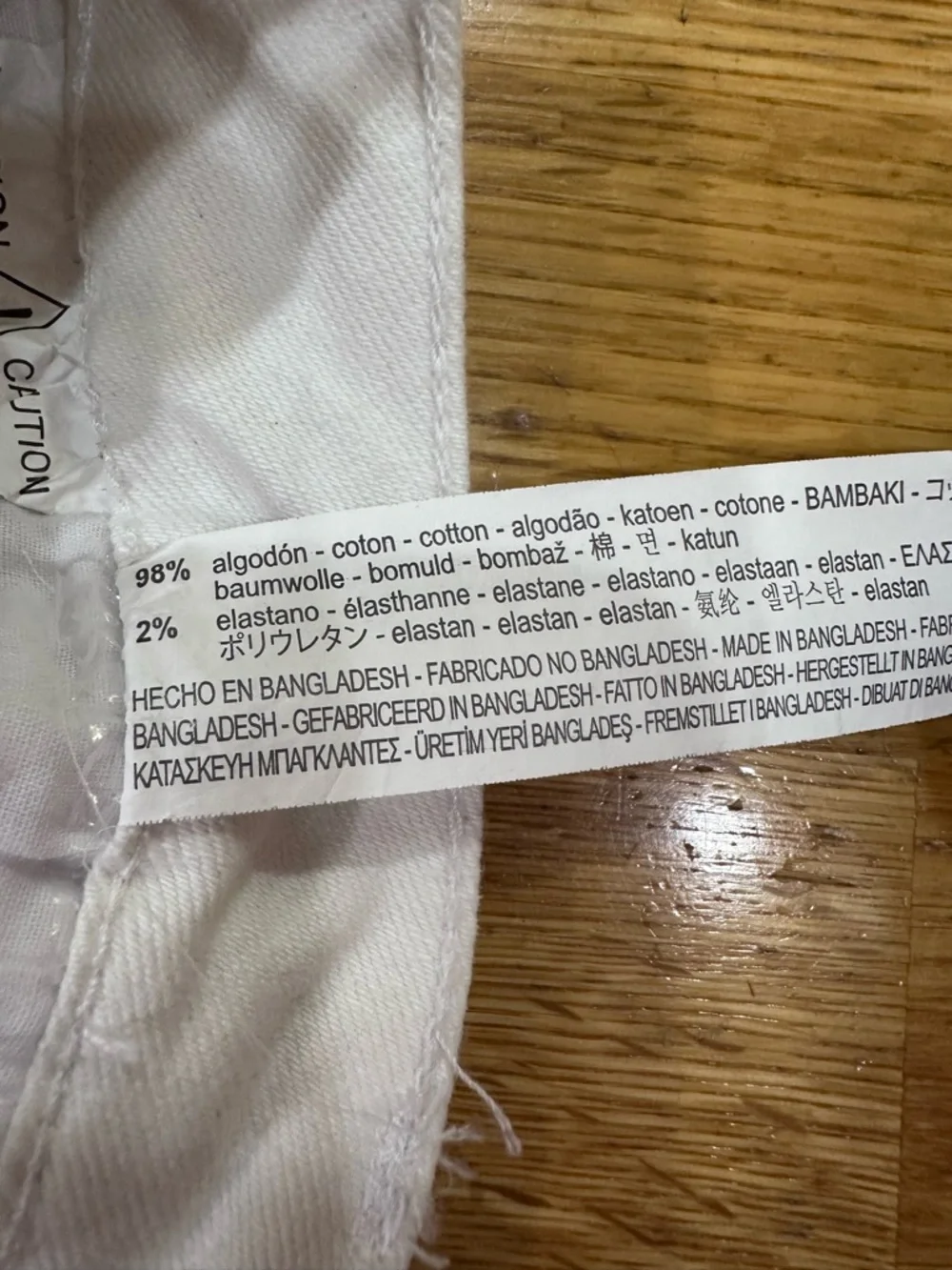 Women's Zara White  Denim Shorts